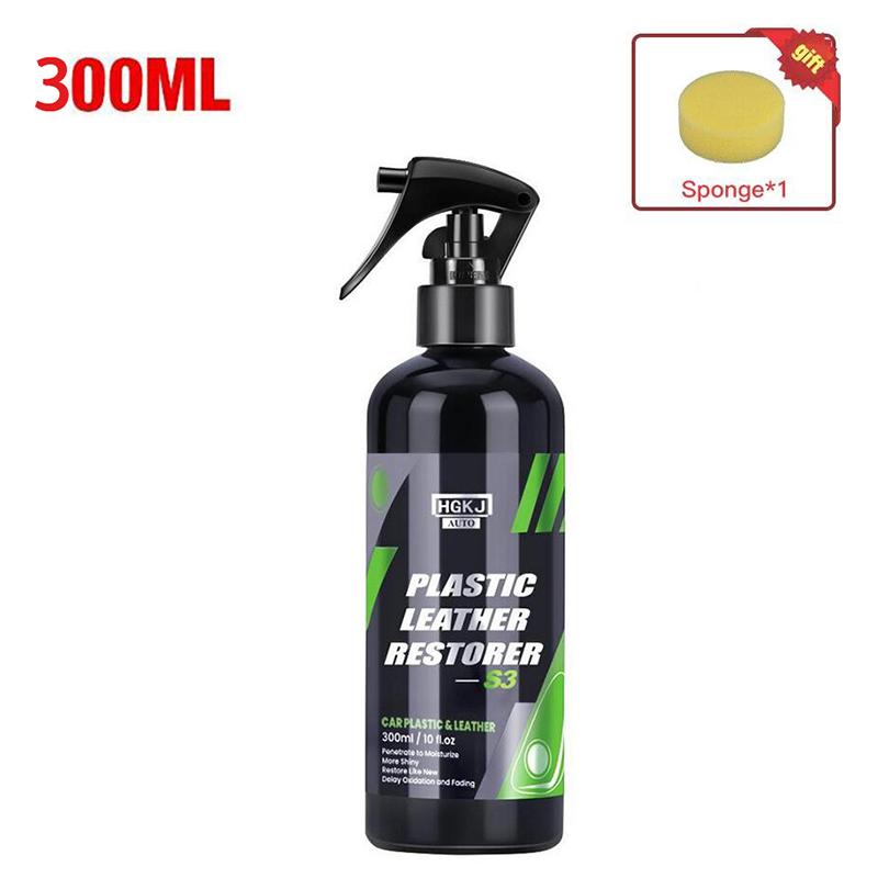 Детейлер интерьера Hgkj S3 Пластиковый реставратор кожи Быстрое покрытие для восстановления салона автомобиля Кондиционер для обновления кожи