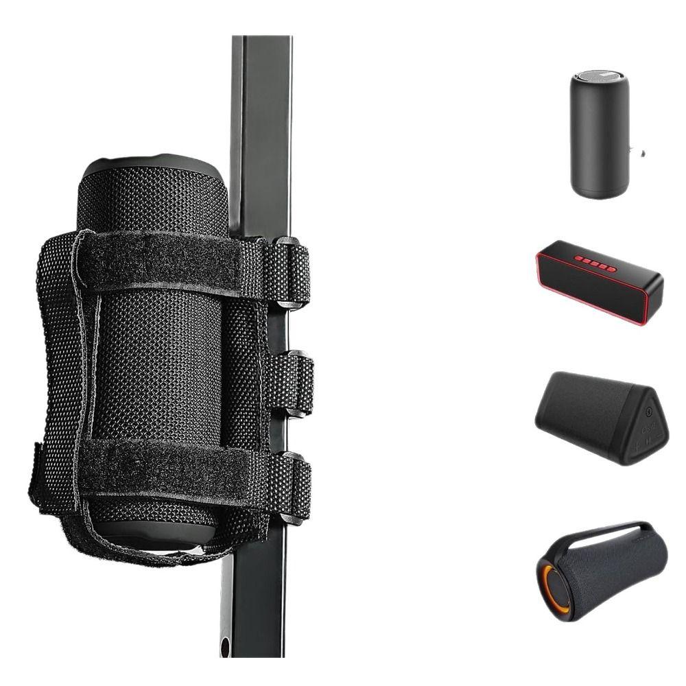 Adjustable Strap Cycling Speaker Mount Bracket Holder Water Bottle Holder Kettle Rack