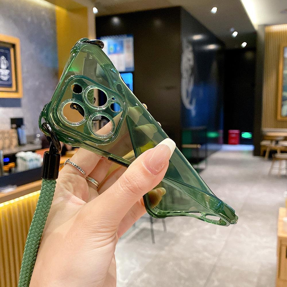 Чехол-ремешок для ожерелья через плечо, мягкий чехол для iPhone 15 Pro Max 14 Pro Max 15 Plus 13 12 11 Pro Max, противоударный силиконовый чехол