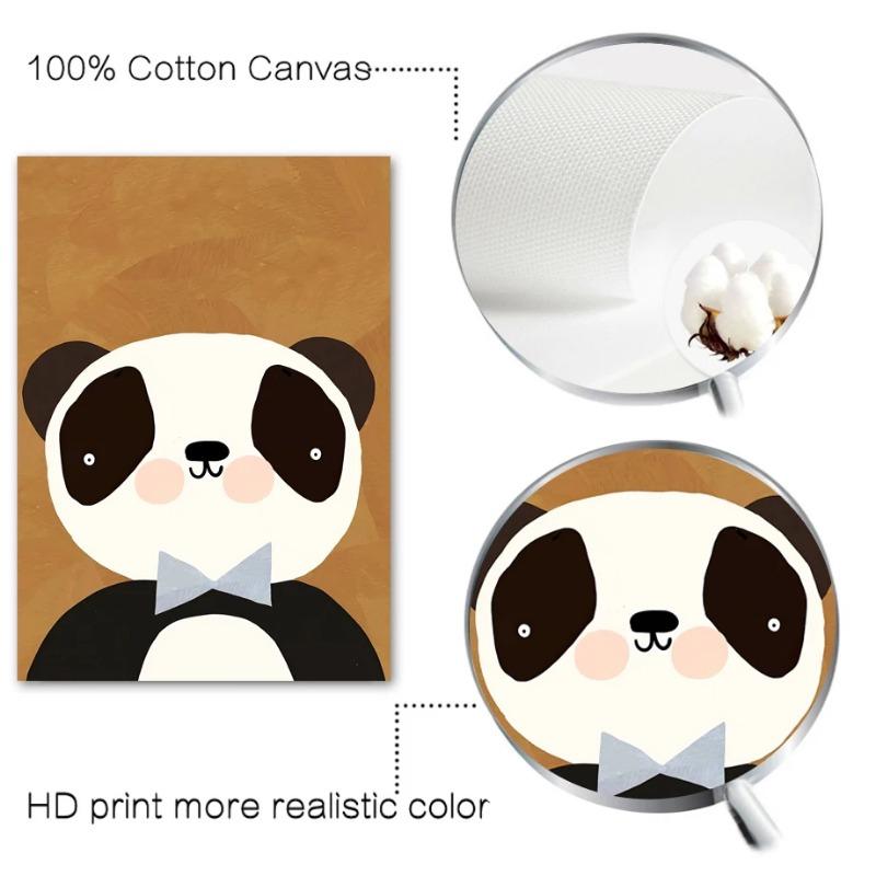 Скандинавский Медведь Панда Гусь Коала Мышь Кошка Собака Лошадь Настенное Искусство Холст Живопись Постеры и Принты Настенные Картины Декор Детской Комнаты