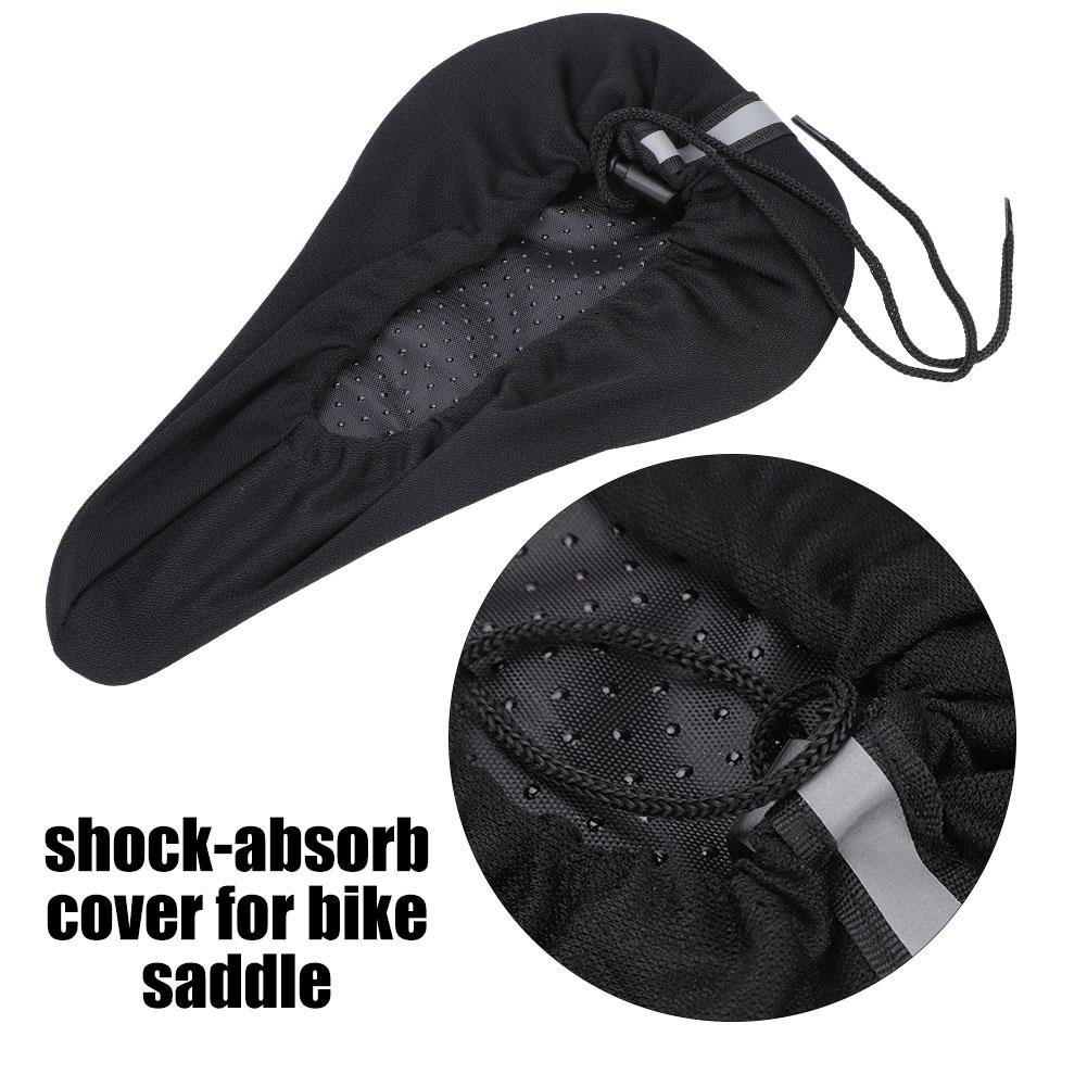 3D Mountain Road Bike Breathable Soft Seat Saddle Cover (Black)