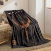 Timeless Quake Video Game Logo Dark Fleece Blanket, Fluffy Warm Blanket for Cold Evenings, Classic Fleece Blanket for Warmth and Style