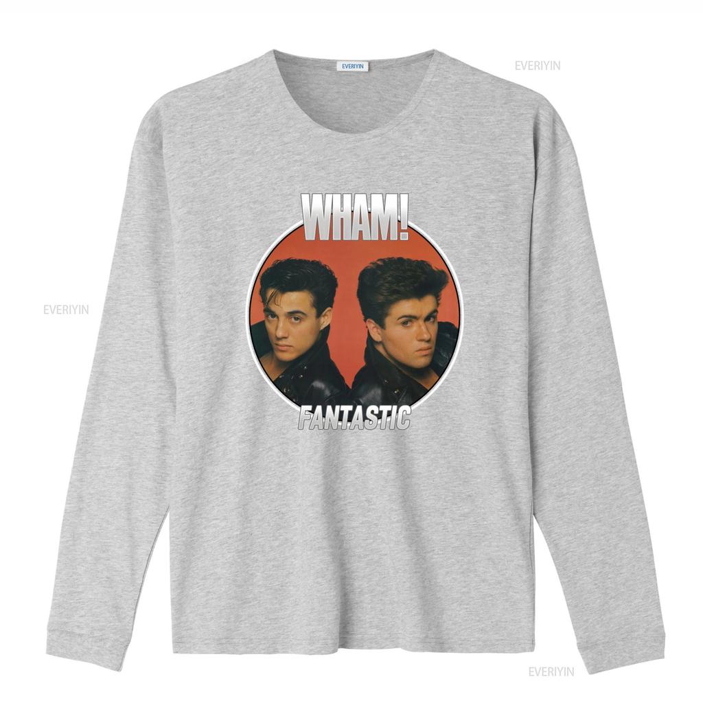 Wham George Michael Fantastic Album Cover Art Mens T Shirt Pop Music Tour Merch vintage Washed fashion Stylish Stretched