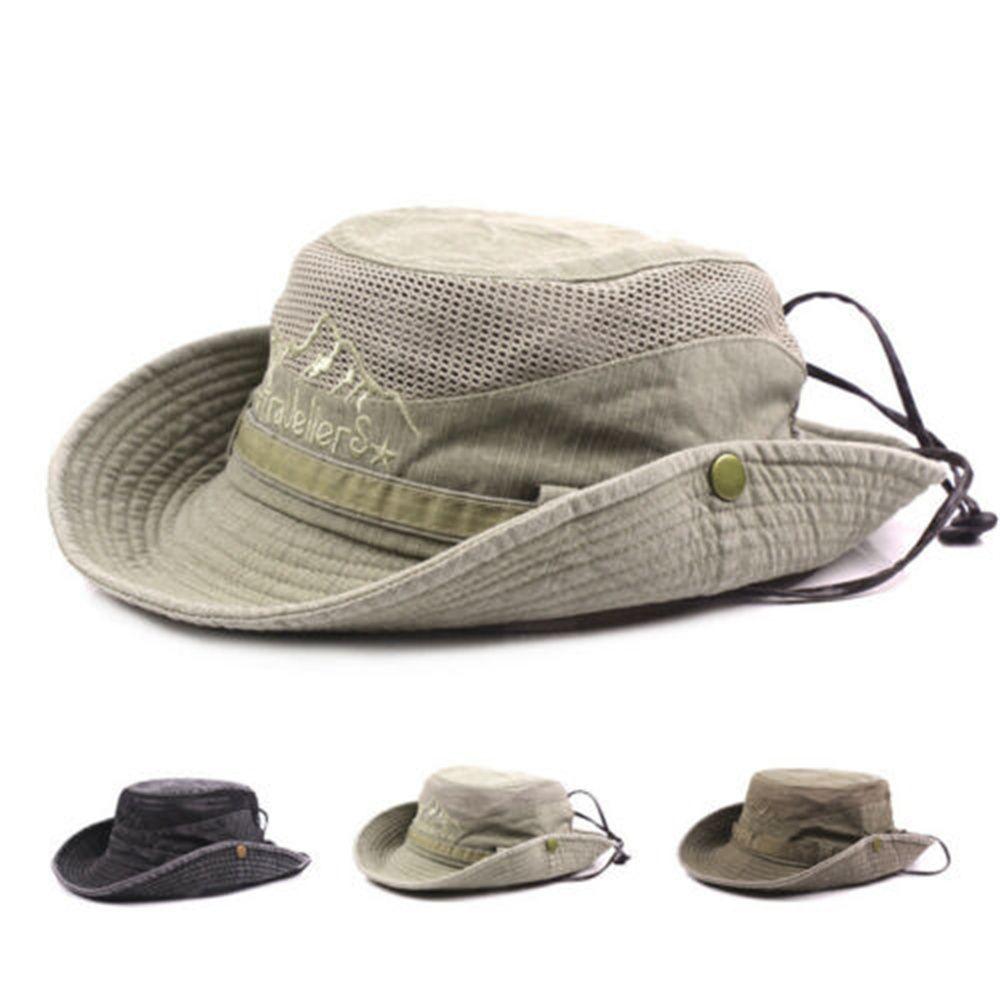 Foldable Wide Brim Men & Women Sun Protection Hat Jungle Hat Fishing Cap Bucket Hat