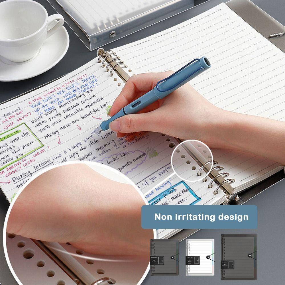 A5 B5 A4 Notebook Shell Transparent Note Book Binder Cover  for Office Stationery School Supplies