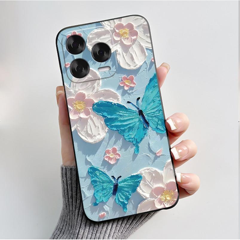 Printing Case For ZTE Blade V70 Vita Fundas For ZTE Nubia V70 Design Capa Soft Silicone Black Shell Cover Cute Flower Case Coque