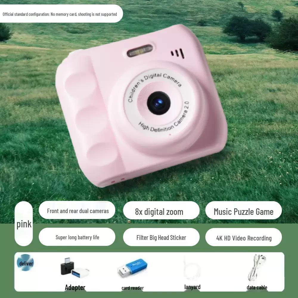 HD Dual-Camera Instant Digital Camera for Campus Students with Photo Transfer to Phone