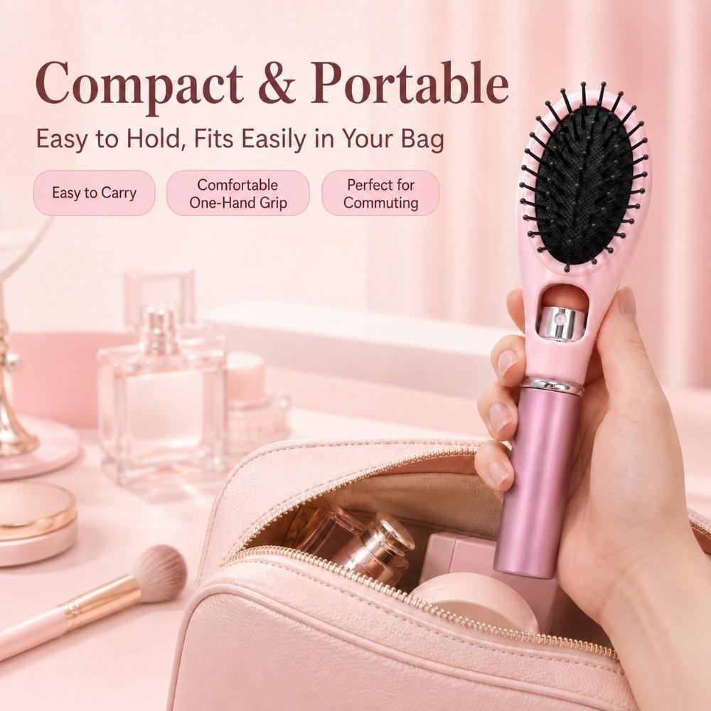 Anti-Static Spray Hair Brush Built-In Spray Spray Massage Comb Misting Hair Brush Scalp Massage