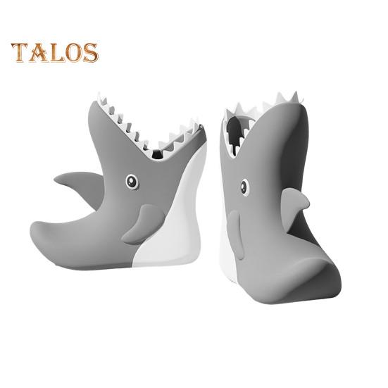 1 пара детских резиновых сапог в форме акулы и динозавра, водонепроницаемая обувь для малышей с нескользящей подошвой для мальчиков и девочек, походов и кемпинга