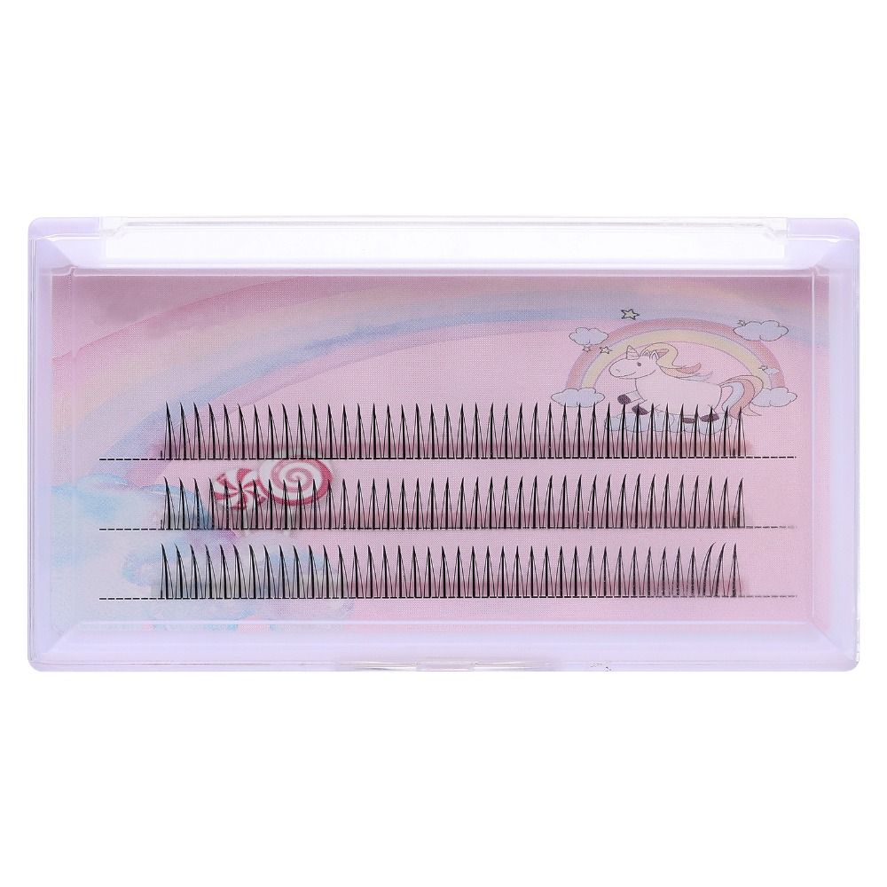 Черно-коричневые отдельные ресницы А/М формы, пучки ресниц 9-13 мм, накладные ресницы для женщин для самостоятельного наращивания