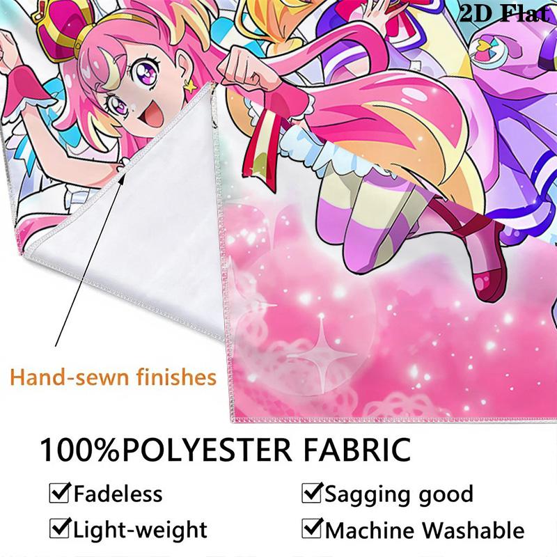 Wonderfulprecurwinx Club Wall Tapestry Aesthetic Wall Hanging Printed Fabric Blanket Decorative Tapestries For Bedroom Living Room Home Decor