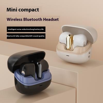 Беспроводная Bluetooth-гарнитура TWS с длительным сроком службы батареи, долгим сроком службы, безболезненная полувставная гарнитура с шумоподавлением для музыкальных игр