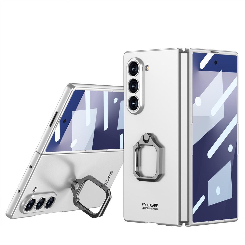 Чехол для Samsung Z Fold7: Квадратная подставка-кольцо, Встроенный чехол, Персонализированная пленка, Защитный чехол от падений для мужчин и женщин
