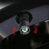HGC2 new Car Wheel Tire Valve Stems Cap With Keychain Keyring Badge For Skoda octavia a5 a4 mk1 fabia superb rapid mk3 yeti 2006 sign