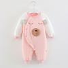 Baby Jumpsuit: Quilted, Warm Cotton Suit for Newborns (Spring, Autumn, Winter)