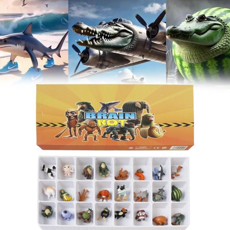 Итальянский Брейнрот Тунг Тунг Сахур Праздничный Адвент-календарь Блайнд Бокс для детей