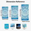 Vintage Route 66 Design Beach Towel, Retro American Road Art Quick-Dry Sand-Free Microfiber Bath Towel for Travel and Camping