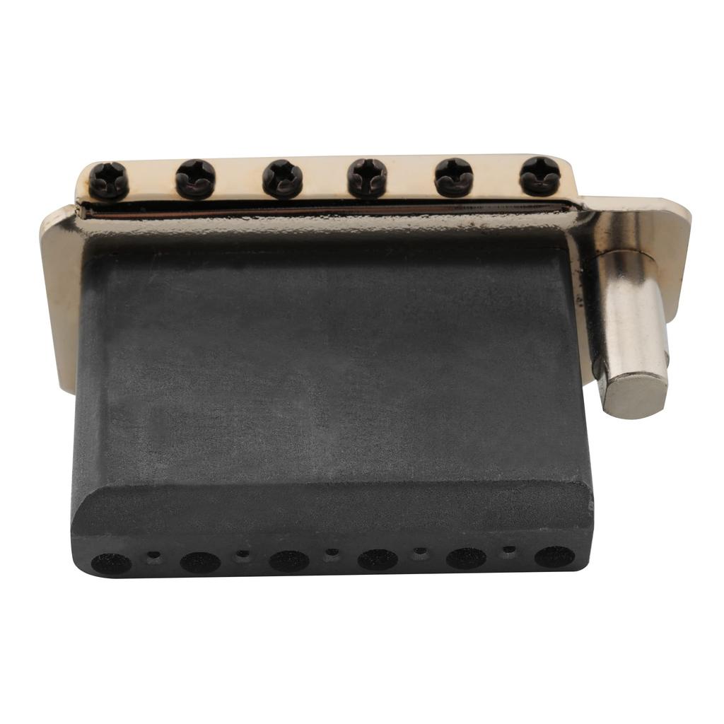 Бридж тремоло Musiclily Pro 10,8 мм в стиле двух точек с седлами из нержавеющей стали и цельным стальным блоком для японских импортных гитар Strat, черный