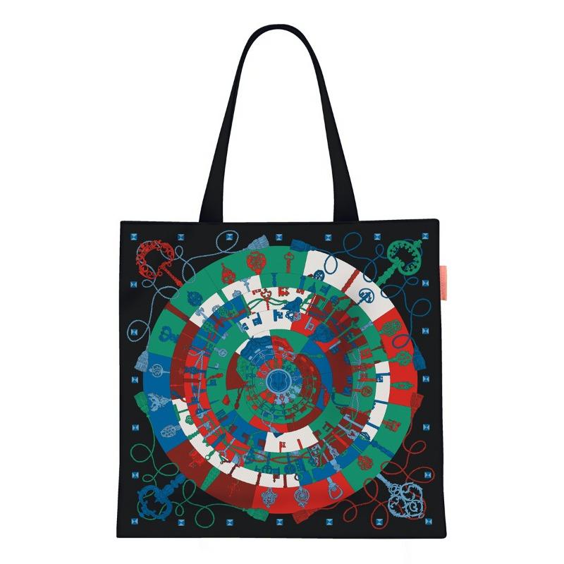 Spring new printed handbag women's oil painting series handbag shoulder bag tote bag fashion canvas bag