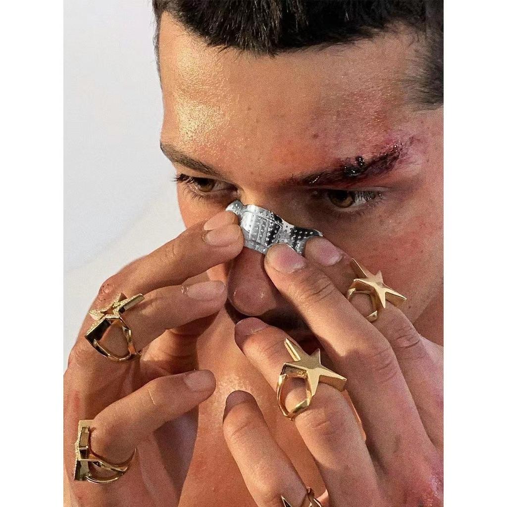2023 New HipHop Punk Design Band-aid Decorative Nose Clip For Woman Girl Men Party Tourism Nightclub Jewelry Accessories