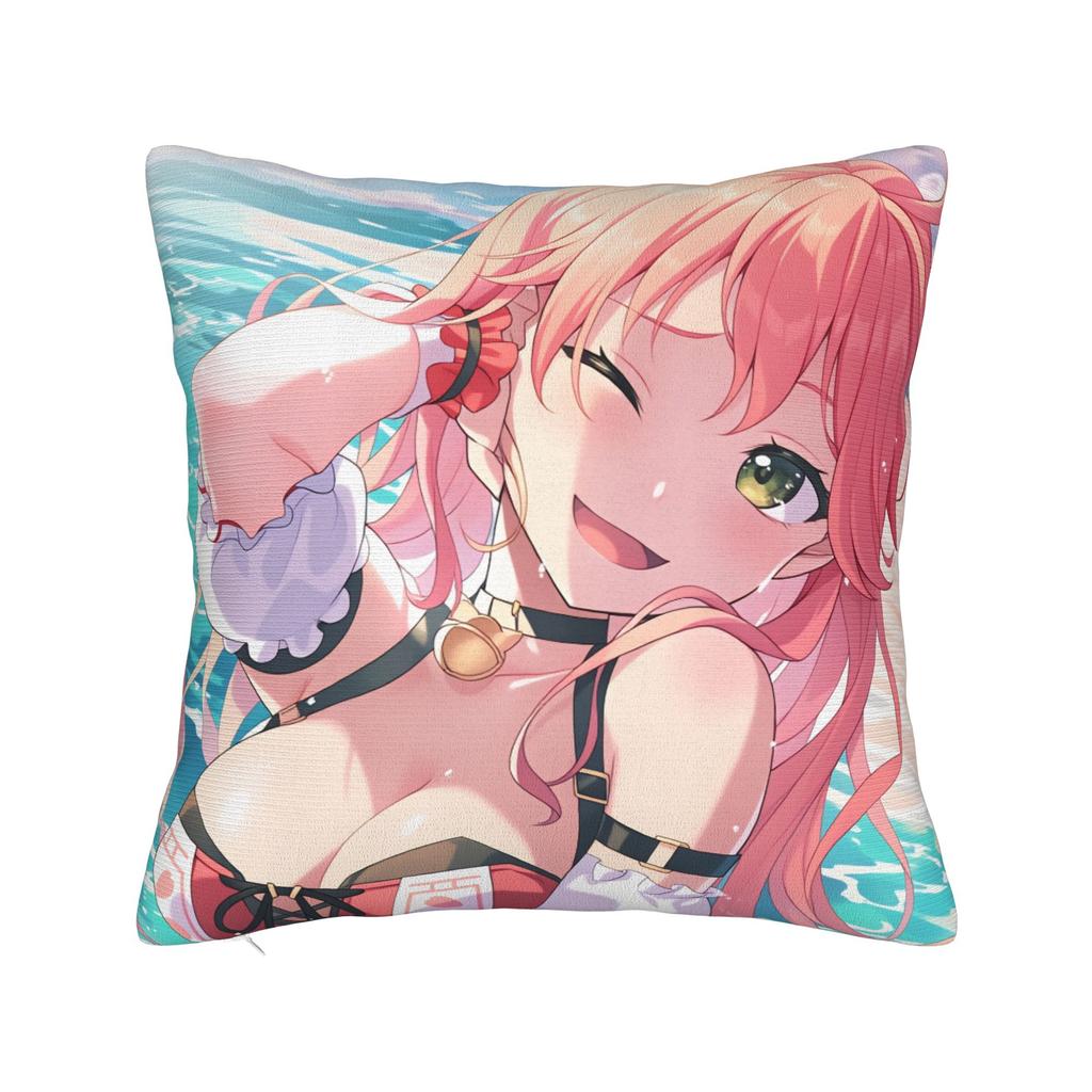 Hot Girl Kawaii Sakura Miko Pillow Cover  Comfy Cushion Cover Morden Pillow Case For Sofa Bedroom Home Decor
