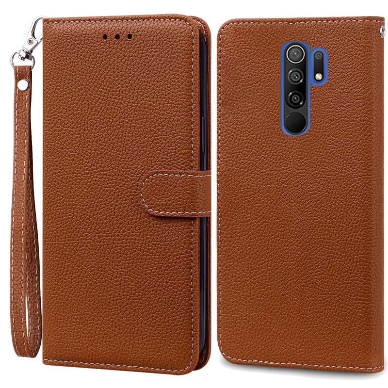 For Redmi 9 Case Soft Silicone Wallet Cover Phone Case For Xiaomi Redmi 9 Case Redmi9 Leather Flip Case Coque Fundas Shell