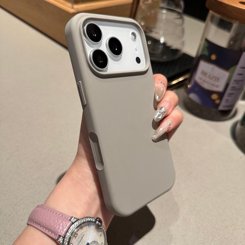 Подходит для чехла мобильного телефона Apple 17promax с большим отверстием, жидкий силикон, нейтральный, для iPhone16, противоударный, 11, защитный чехол