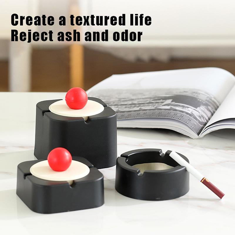 Creative Ashtray Plastic Home Internet Cafe Office Ashtray Enlarged With Lid Anti-Fly Ash Ashtray Ornaments
