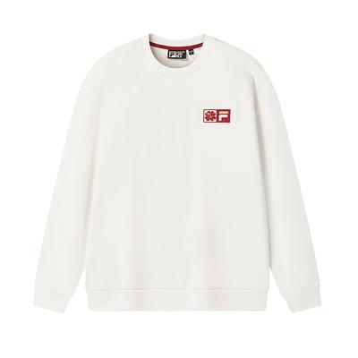 Fila Оригинальный пуловер «Пион» Простая мода Классический Ретро Повседневный Универсальный Удобный Свободный Свитшот с круглым вырезом Унисекс свитшот F51U619203FIV
