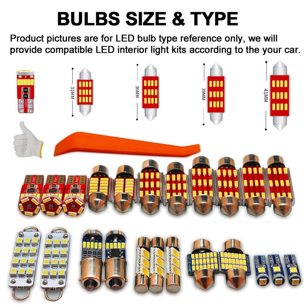 wszcr5 Interior Light Kit For Seat Leon 1M 1P 5F Ibiza 6L 6J 6P Alhambra Altea Ateca Arona Exeo ST Mii Toledo Cordoba Indoor LED Bulbs