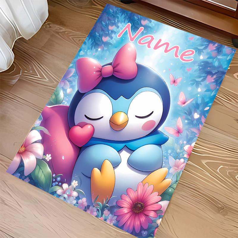 Custom personalization Pokémon Print Area Rug - Soft, Washable Non-Slip Indoor Mat,Living Room,Home&Office Decorative Rug