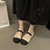 Fashion Woman Flats Round Toe Japanese Style Lolita Gothic Black Mary Jane Modest Korean Fashion Y2k Vintage Summer 2025 Shoes for Women