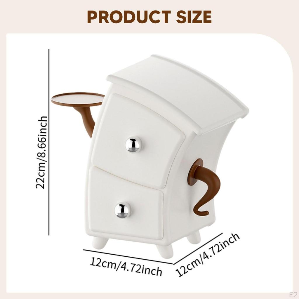 Органайзер для косметических спонжей с выдвижным ящиком, Коробка для макияжа, Пылезащитный органайзер, Туалетный столик