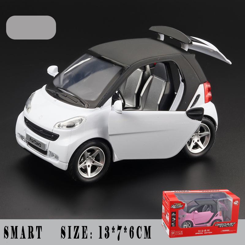 CAG5 1:32 Модели автомобилей Mercedes Benz Smart Mini из сплава, литые металлические, для мальчика, высокая симуляция, миниатюрные, праздничный подарок, модные домашние украшения