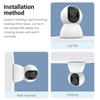 TALLPOWER C23 Indoor Surveillance Camera, Ultra HD 2K, 2.4GHz WiFi, Night Vision, Auto Tracking Infrared LED, 360° Pan & Tilt, Two-way Audio - 1Pc