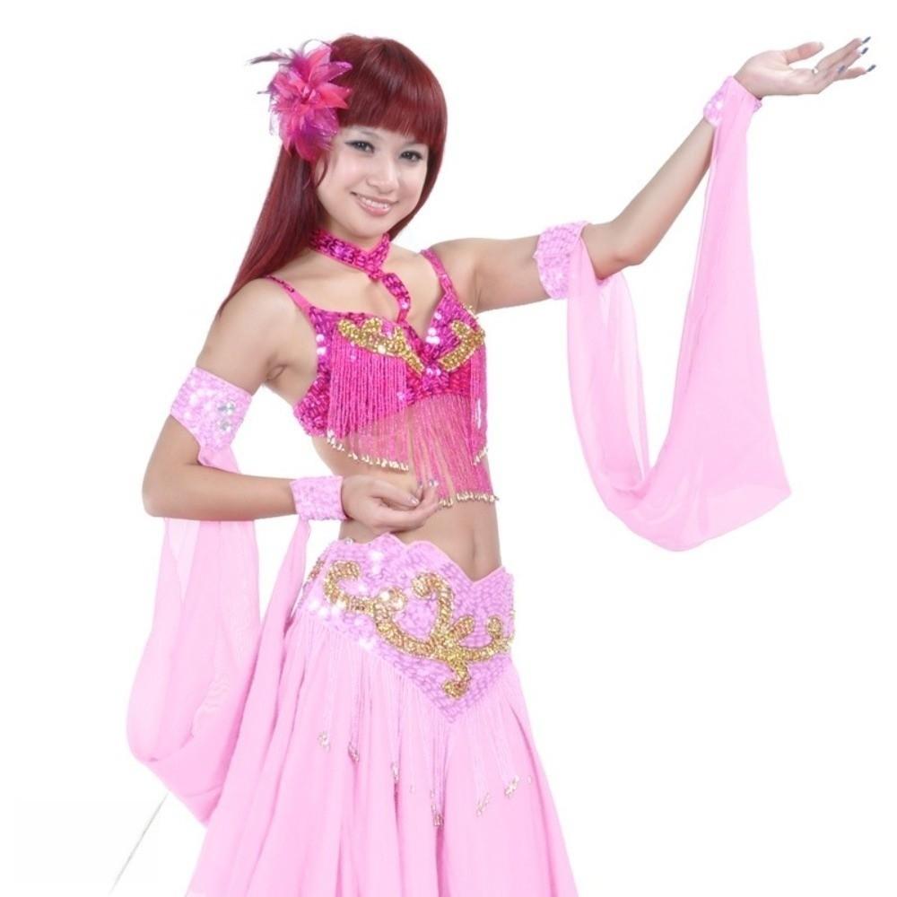 Flowy Chiffon Drape Belly Dance Cuffs Double Cuff Stage Dance Accessories Belly Dance Performance