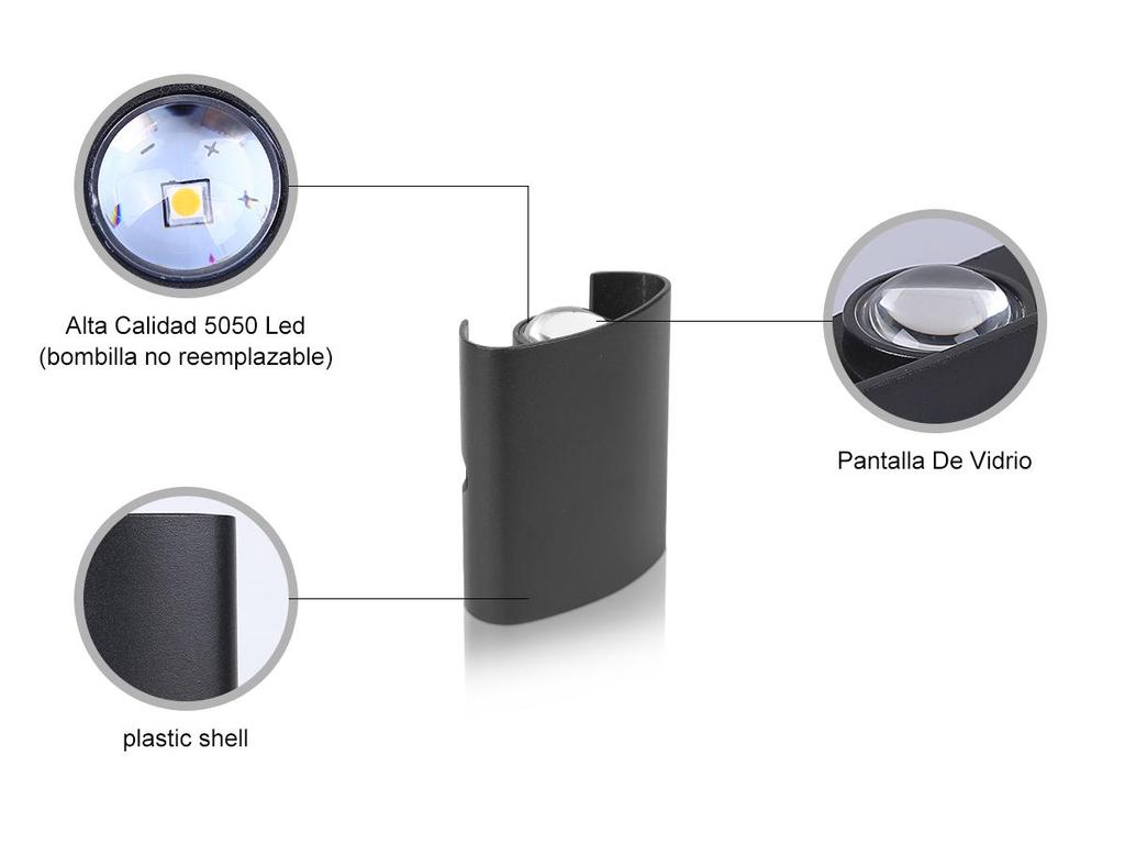 Современный светодиодный настенный светильник с пластиковым корпусом, не водонепроницаемые настенные светильники для внутреннего освещения спальни, гостиной