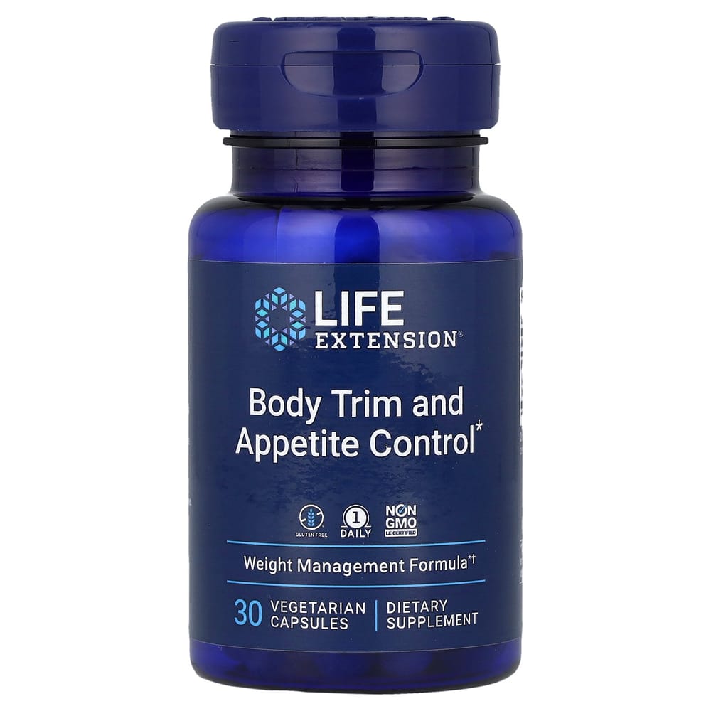 Life Extension Body Trim and Appetite Control Veggie Capsules, 30 Count