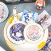 Newcomer Discount: Anime Badge Protector - Transparent, Round, Drop-Proof Pendant for Secure Storage