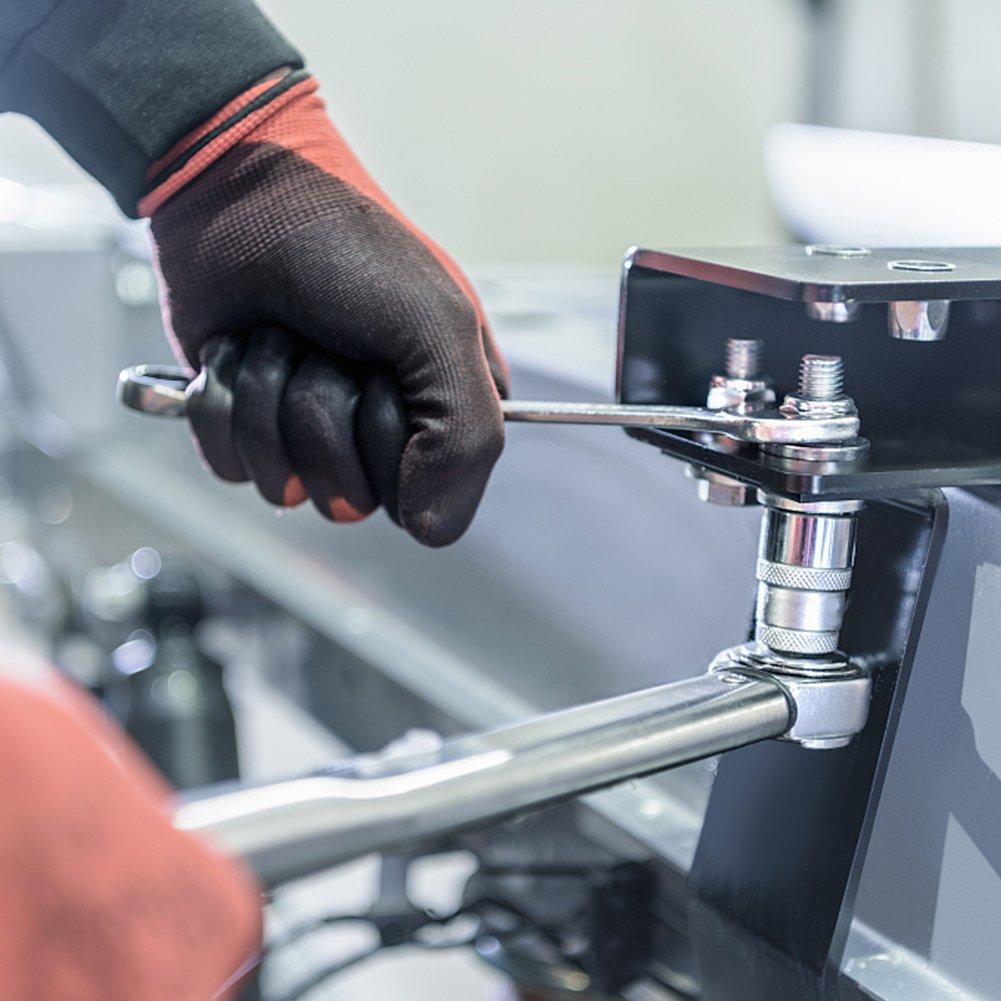 Набор нейлоновых стопорных гаек, 165 шт., шестигранные стопорные гайки из нержавеющей стали для болтов (орешки: М3 М4 М5 М6 М8 М10 М12)