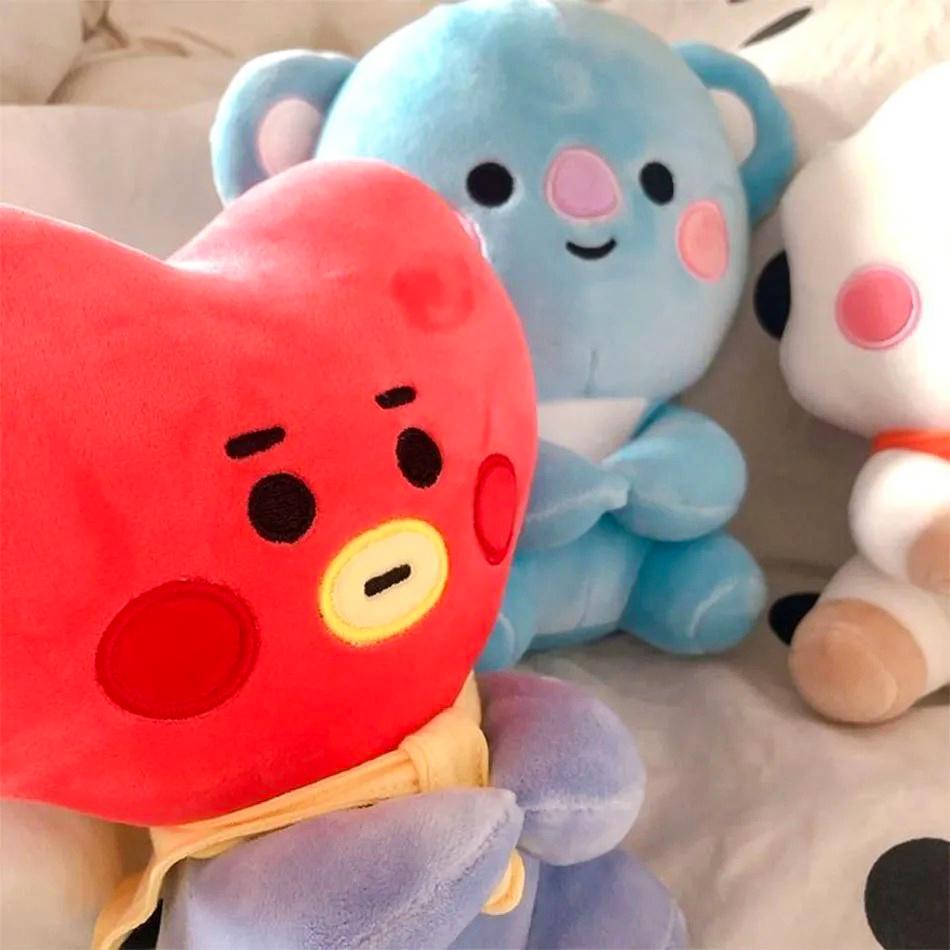 12-24 см B-T Мультяшные Детские Подвески Плюшевые Брелоки Игрушки Bangtan Boy Groups Плюшевые Мультяшные Украшения для Рюкзаков Куклы Детские Подарки