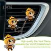 Little Bee Car Vent Clip Air Freshener Cute Auto Interior Perfume Holder for Car AC Vents Bee Shape Car Accessories