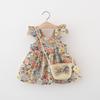 Summer Children's Dress Girl Princess Dress Send Bag