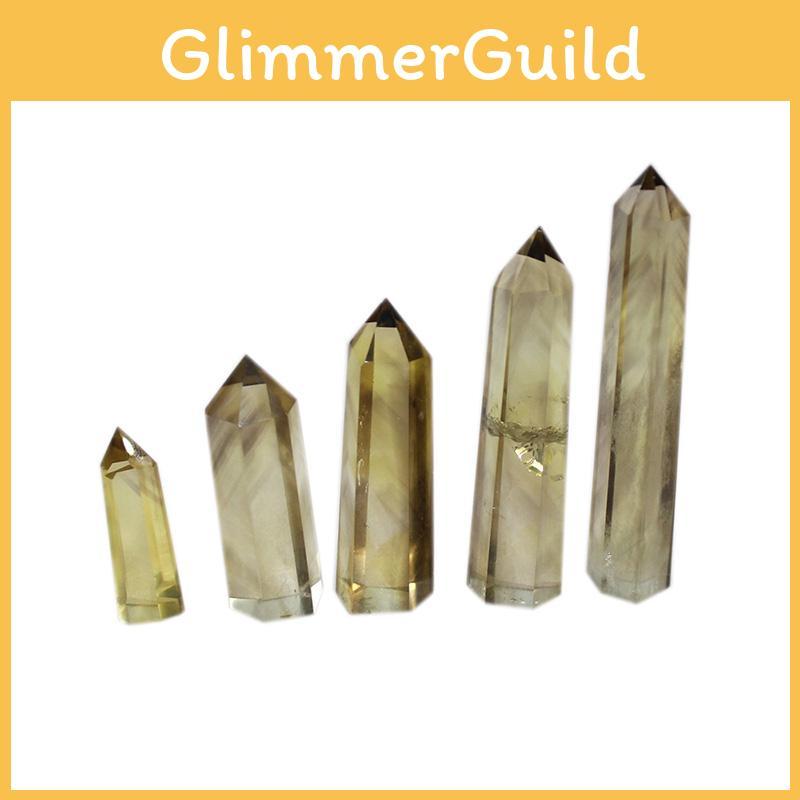 Уникальный Натуральный Дымчатый Цитрин Кварц Обелиск Кристалл Палочка Способствующий Духовному Росту И Благополучию