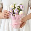 1pc Knitted Handmade Artificial Flower, Puff Flower,Holiday Gift Birthday Present Desktop Florist,  Handmade Home Decor