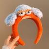 Colorful and Vibrant Big Eyes Plush Headband Hair Accessories Girls Cartoon Hairband  Daily