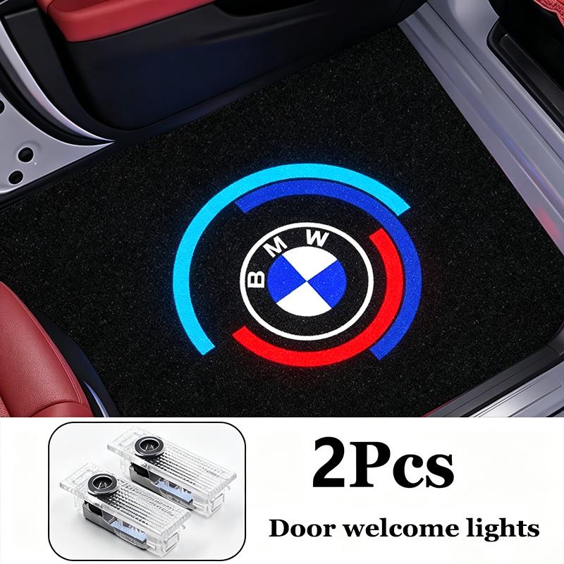 NTSM5 Motorcycle Sticker/LED Car Door Logo Welcome Lights Auto Laser Projector Lamp For BMW M E46 E90 E60 F30 F10 G20 E87 E92 E91 X5 6
