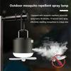 2-in-1 Camping Tent Light with Fan – 4 Lighting Modes, Spray Function, IPX7 Waterproof, Rechargeable LED Lantern