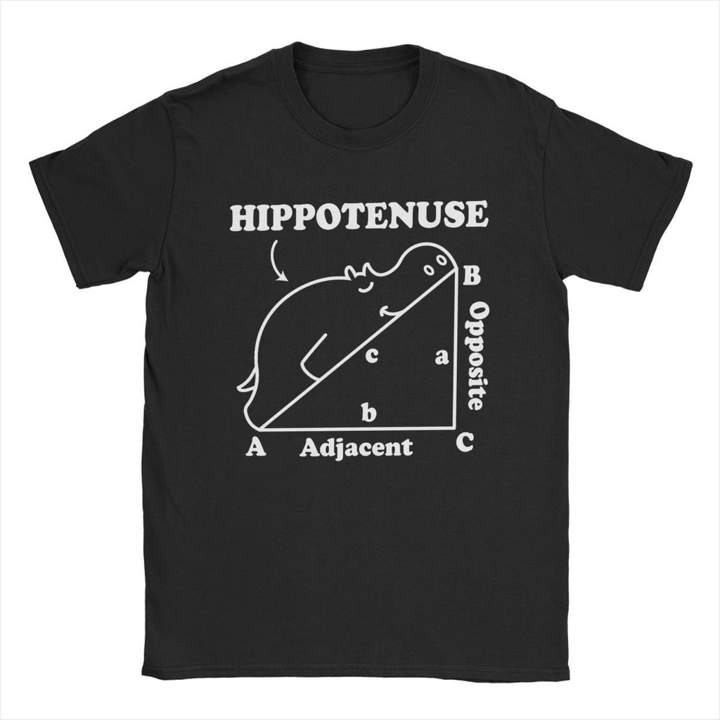 Новинка Гипотенуза Гипотенуза Математическая игра слов Футболка для мужчин Футболка из чистого хлопка Футболка с коротким рукавом Идея для подарка Одежда