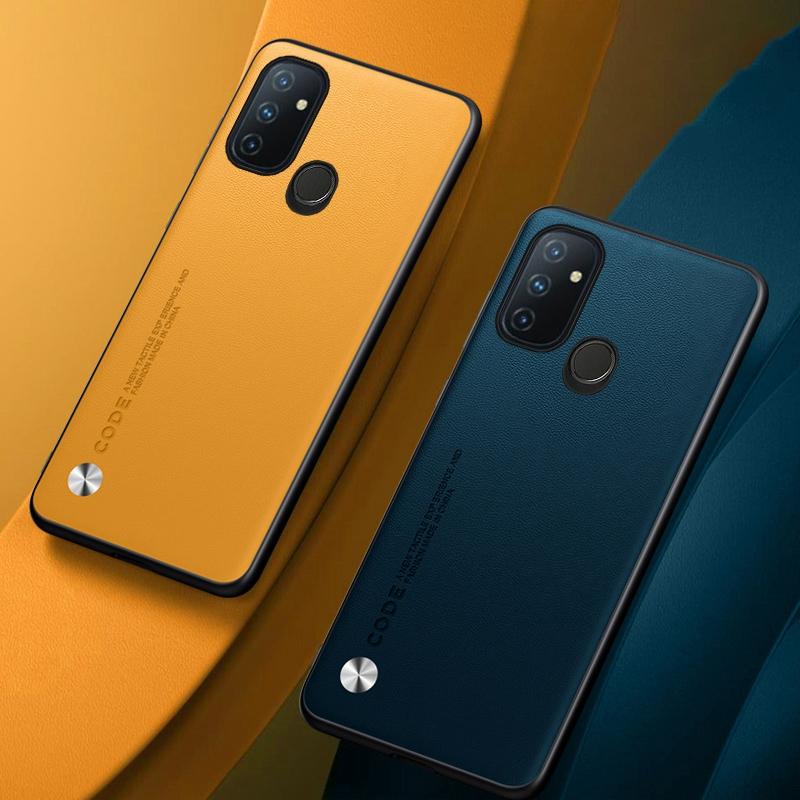 Роскошный чехол из искусственной кожи для OnePlus Nord N100, задняя крышка, силиконовый противоударный защитный чехол для телефона One Plus Nord N100